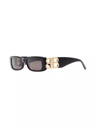 Balenciaga Eyewear Dynasty BB rectangle-frame Sunglasses - Farfetch