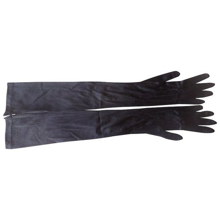 1930 Vintage Black Silk Elbow Gloves : Iron Gate Antiques | Ruby Lane