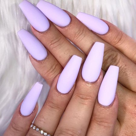 Lavender Coffin Nails