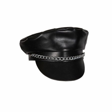 PVC Leather LOOK YMCA Gay Village People Biker Hat Cap Fancy Dress for sale online | eBay