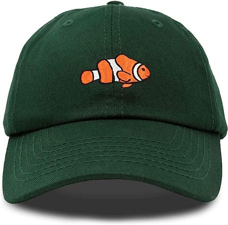 DALIX Clownfish Baseball Cap Tropical Dad Hat for Men Women's Hats in White at Amazon Women’s Clothing store