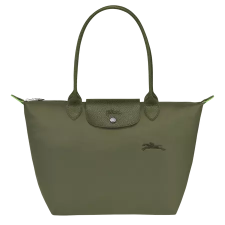 Le Pliage Green M Tote bag Forest - Recycled canvas (L2605919479) | Longchamp US