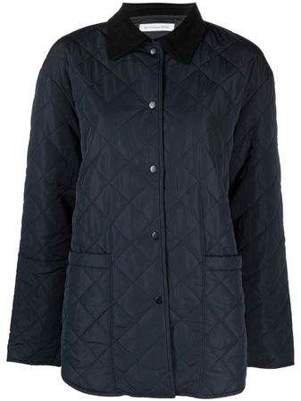 Recreational Habits corduroy-collar Quilted Jacket - Farfetch