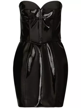 Dolce & Gabbana high-shine Structured Minidress - Farfetch