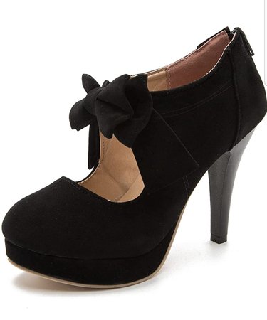 black bowie heels