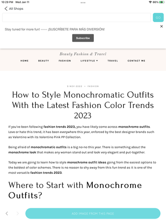 monochrome fashion text