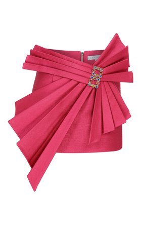 Raisa Vanessa Fuchsia Mini Skirt With Assymmetrical Detail