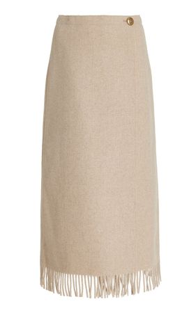 Ciarra Fringed Wool-Blend Skirt By By Malene Birger | Moda Operandi