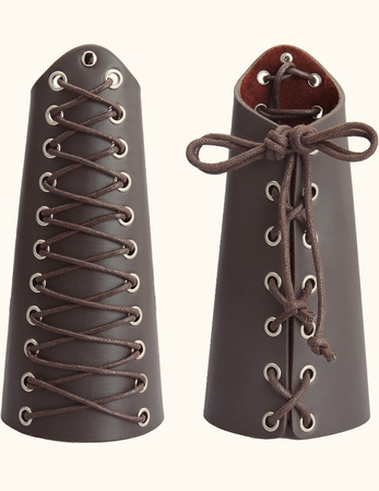Brown Leather Arm Cuffs