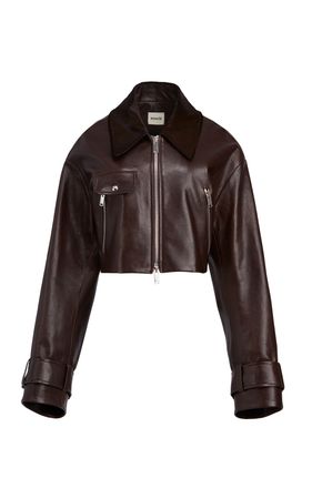Flinn Distressed Leather Jacket By Khaite | Moda Operandi