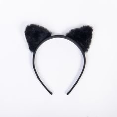 Claire's Black Glitter Cat Ears Headband | Ear headbands, Glitter cat ears, Cat ears headband