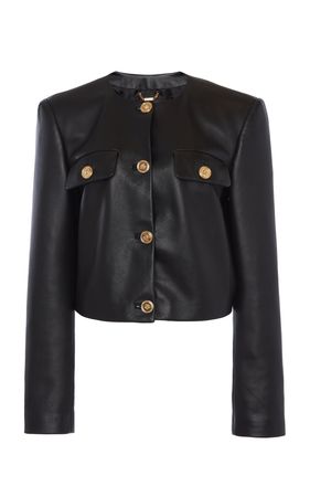 Leather Jacket By Versace | Moda Operandi