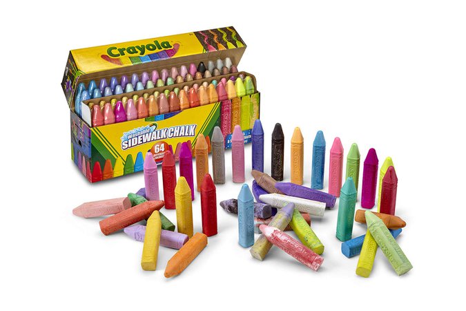 Amazon.com: Crayola Sidewalk Chalk, Washable, Outdoor, Gifts for Kids, 64 Count: Industrial & Scientific