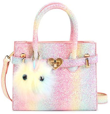 Amazon.com: Mibasies Unicorn Kids Purse for Little Girls Rainbow Toddler Crossbody Handbags