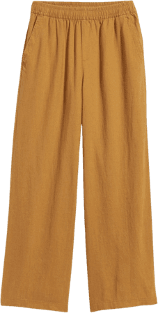 High-waist linen blend pants (Old Navy)