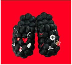 black bubble slides wigh red charms - Google Search