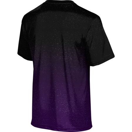 purple and black shirt