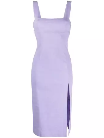 PINKO slit-detail Sleeveless Midi Dress - Farfetch