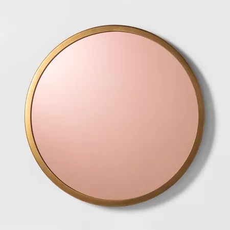 Round Wall Mirror - Cloud Island™ Gold : Target