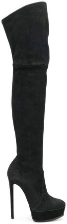 stiletto thigh length boots