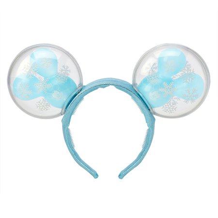 Mickey Mouse Snowflake Balloon Light-Up Ears Headband for Adults | shopDisney