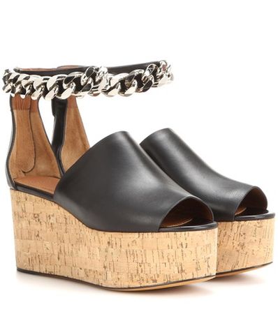Embellished open-toe platform sandals