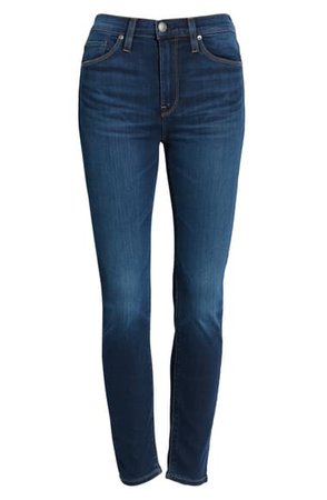 Hudson Jeans Barbara High Waist Ankle Super Skinny Jeans (Baltic) | Nordstrom