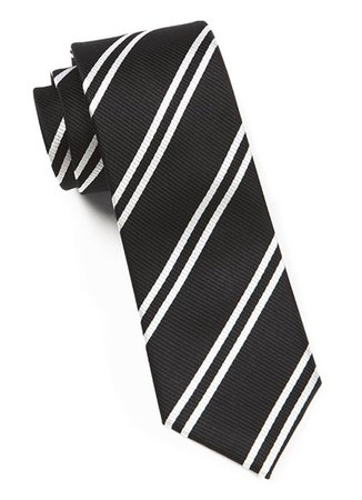Black Double Stripe Tie | Ties, Bow Ties, and Pocket Squares | The Tie Bar