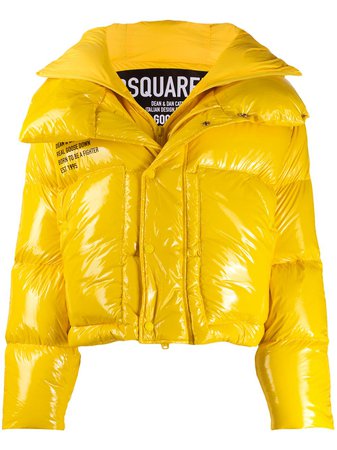 Dsquared2 Front Slogan Detail Padded Jacket | Farfetch.com