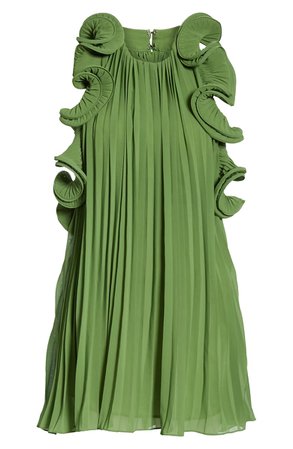 AMUR Mimi Pleated Ruffle Dress | Nordstrom