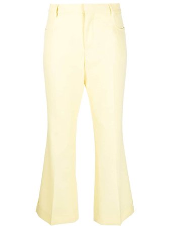 AMI Paris flared cropped trousers