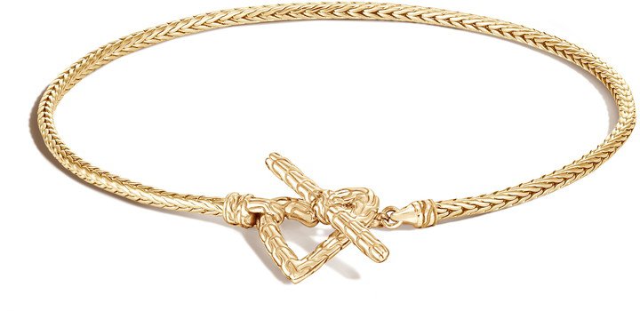 Classic Chain Adwoa 14K Gold Heart Toggle Bracelet