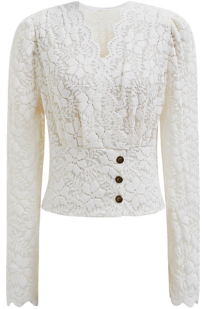 lace ivory blouse