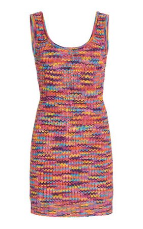 Gardenia Space-Dyed Knit Mini Dress By Staud | Moda Operandi