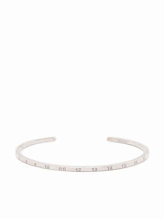 Maison Margiela numbers-engraved cuff bracelet - FARFETCH