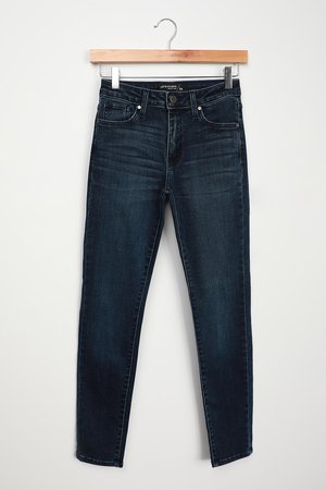 Just Black Denim Jeans - Dark Wash Jeans - High-Rise Skinny Jeans