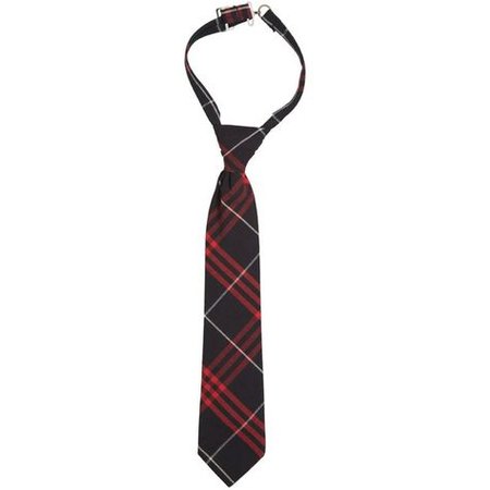 Black & Red Plaid Tie