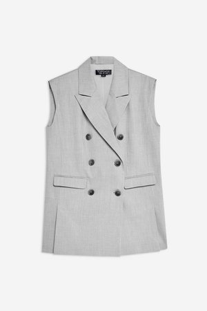 Tonic Sleeveless Jacket | Topshop grey