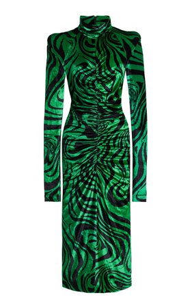 Wavy Velvet Midi Dress By Philosophy Di Lorenzo Serafini | Moda Operandi