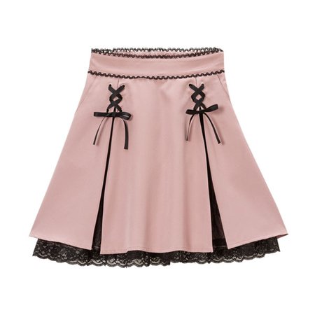 Large Ribbon Lace Skirt Pink DearMyLoveWhip
