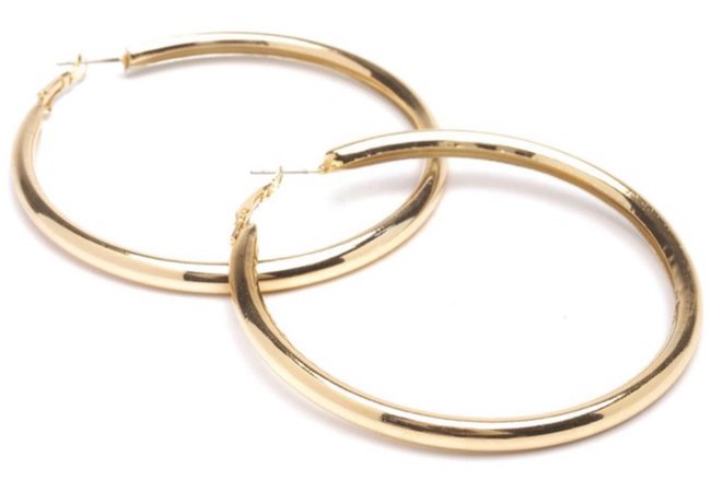 thick gold hoops