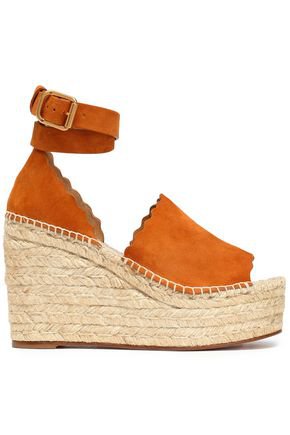 Lauren suede espadrille wedge sandals | CHLOÉ | Sale up to 70% off | THE OUTNET