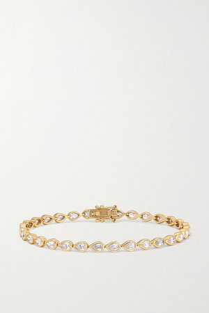 Gold 18-karat gold diamond bracelet | Anita Ko | NET-A-PORTER