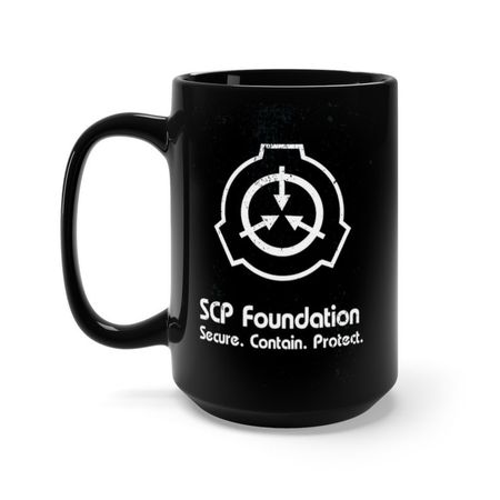 SCP Foundation Black Mug 15oz Secure Contain Protect. | Etsy