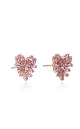 Angel 18k Rose Gold, Sapphire And Diamond Earrings By Suzanne Kalan | Moda Operandi