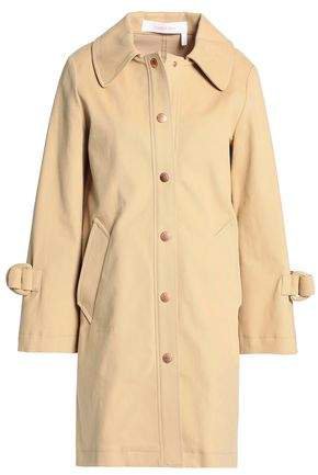 Cotton-blend Twill Trench Coat