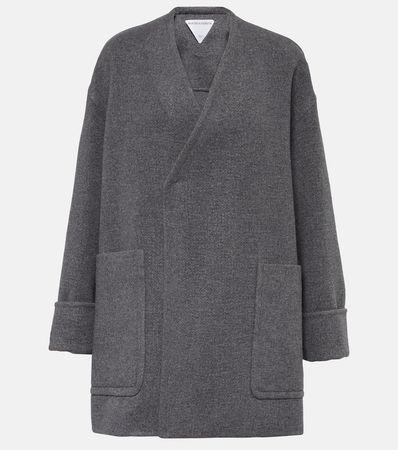Cashmere Coat in Grey - Bottega Veneta | Mytheresa