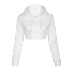 white crop top hoodie - Google Search