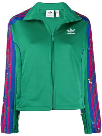 Green Adidas Floral Track Jacket | Farfetch.com