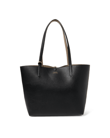 Lauren Ralph Lauren Reversible Faux-Leather Tote (Black)